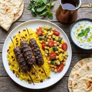 Beef Kafta Skewers