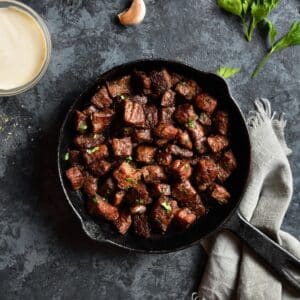 Garlic Butter Tenderloin Steak Bites