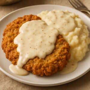 Chicken Fried Steak with Mashed Potatoes & Gravy