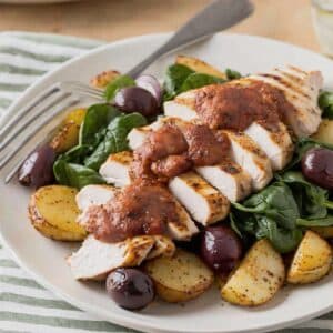 Mindful Meals Chicken with Mediterranean Potatoes and Red Sauce