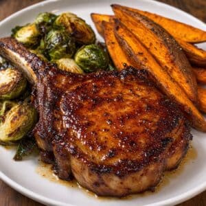 Bourbon Glazed Pork Chops