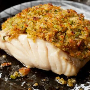 Baked Cod with Herbed Bread Crumbs