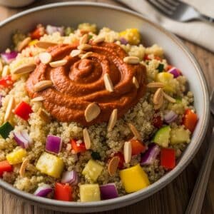 Mindful Meals Quinoa Pilaf Side with Roasted Red Pepper Sauce