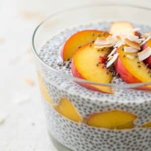 Mindful Mornings Peach Chia Pudding