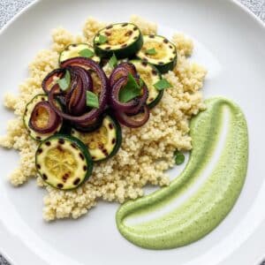 Cous Cous Side with Grilled Zucchini