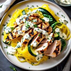 Mindful Meals Chicken & Vegetable "Pasta" with White Pesto