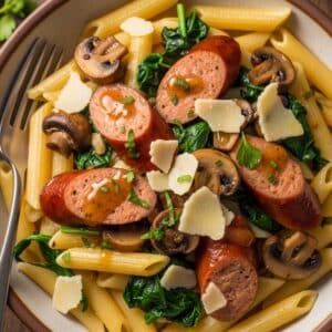 Parmesan Chicken Sausage Pasta