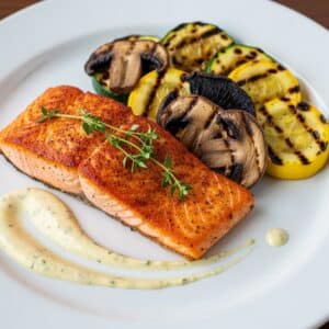 Mindful Meals Paprika Salmon with Grilled Vegetables