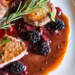 Blackberry Rosemary Pork Medallions