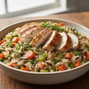 Mindful Meals Herbed Chicken with Creamy Rice