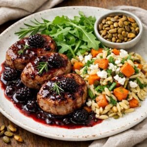 Blackberry Rosemary Pork Medallions